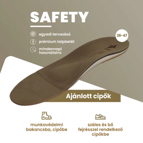 Safety individuální vložka do obuvi