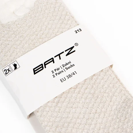 BATZ LIFESTYLE 2 pairs of Grace (ecru/ecru) socks