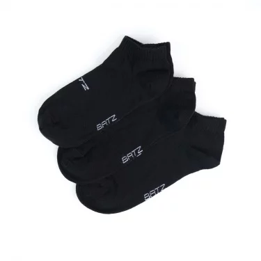 BATZ LIFESTYLE 3 páry One size (černá/černá/černá) kotníkové ponožky