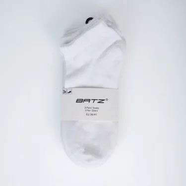 BATZ LIFESTYLE 3 páry One size (bílá/bílá/bílá) kotníkové ponožky