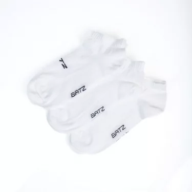 BATZ LIFESTYLE 3 páry One size (bílá/bílá/bílá) kotníkové ponožky