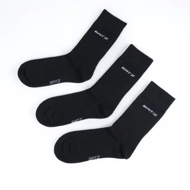 BATZ LIFESTYLE 3 páry Pánské (black/black/black) klasické ponožky