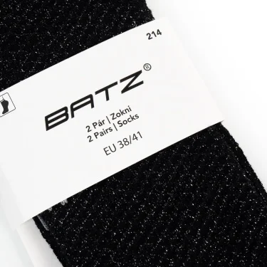 BATZ LIFESTYLE 2 pairs of Grace (black/black) socks