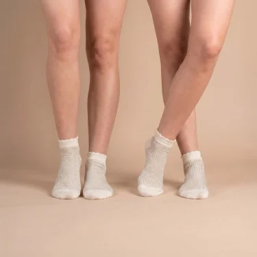 BATZ LIFESTYLE 2 pairs of Grace (ecru/ecru) socks