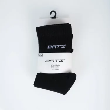 BATZ LIFESTYLE 3 páry Unisex (black/black/black) crew ponožek