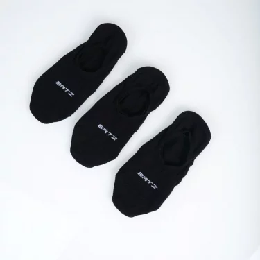 BATZ LIFESTYLE 3 páry Unisex (black/black/black) neviditelné ponožky